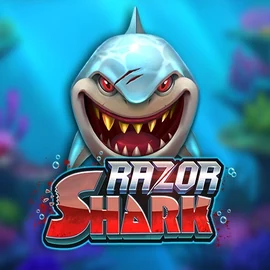 Razor Shark slot logo by Push Gaming at Dux Casino