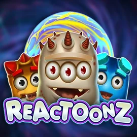 Reactoonz logo by Play'n GO at Dux Casino