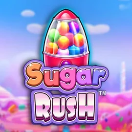 Sugar Rush logo by Pragmatic Play at Dux Casino