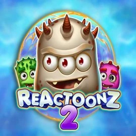 Reactoonz 2 slot logo by Play’n GO at Dux Casino